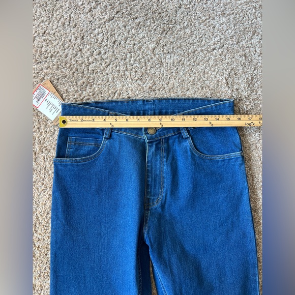 Glaston men’s  Jean smart comfort fit metal rivet pkt stretch denim Size 34 - Picture 5 of 10